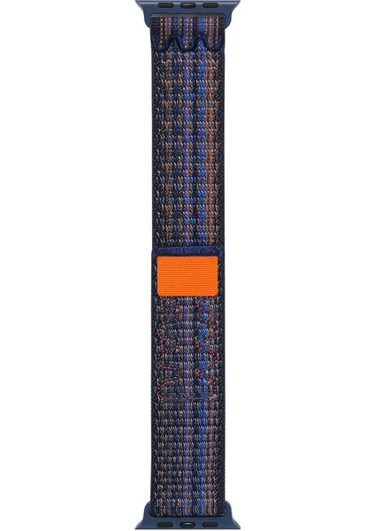 Apple Watch 7 41MM Uyumlu Krd-91 Hasır Kordon Strap Kayış, Mavi