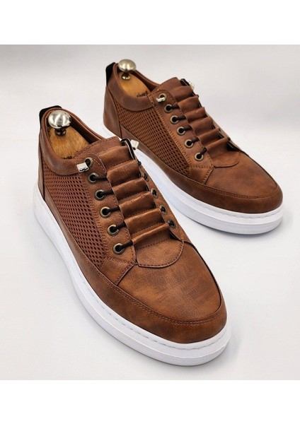 Erkek Beyaz Lastikli Fileli Ortopedik Günlük Spor Ayakkabı Garantili Sneaker Spor Ayakkabı