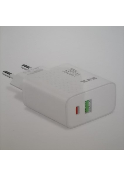20W Dualport Sarj Başlık Output Usb-A To Type-C Port