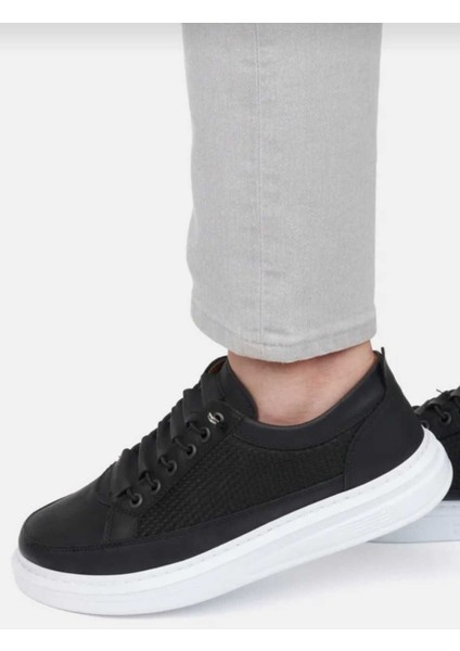 Erkek Beyaz Lastikli Fileli Ortopedik Günlük Spor Ayakkabı Garantili Sneaker Spor Ayakkabı indirimleri