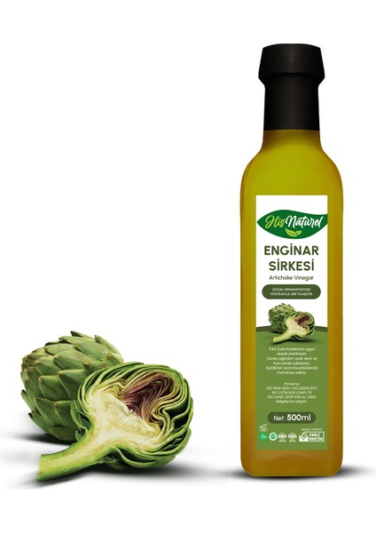 Organik Yıllanmış Enginar Sirkesi Doğal Fermantasyon 500 Ml. fiyatları