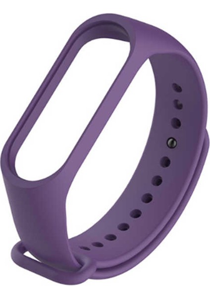 Xiaomi Mi Band 2 Uyumlu Silikon Kordon, Mor