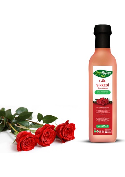 Organik Yıllanmış Gül Sirkesi Doğal Fermantasyon 500 Ml. fiyatları