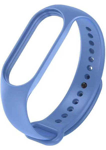 Xiaomi Mi Band 7 Uyumlu Zore Klasik Kordon, Milk Mavi