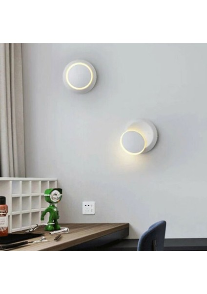 2 Adet Elektrikle Çalışır, Beyaz Alüminyum Kasa, Oynarbaş Yatakbaşı Aplik, 6 Watt Günışı LED Armatür fiyatları