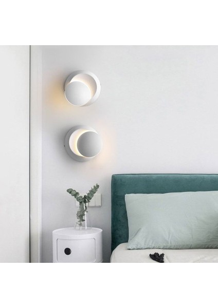 2 Adet Elektrikle Çalışır, Beyaz Alüminyum Kasa, Oynarbaş Yatakbaşı Aplik, 6 Watt Günışı LED Armatür modelleri
