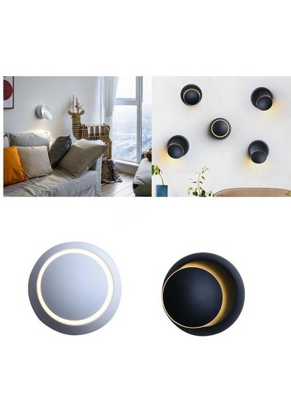 Elektrikle Çalışır, 2 Adet 6 Watt, Günışığı, Yatakbaşı LED Aplik, Modern Gece Lambası, Şık Armatür fırsatları