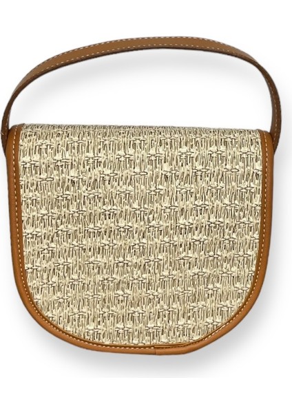 Hasır Desenli El ve Omuz Çantası modelleri