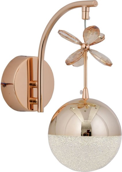 Alüminyum Nexsus 3 Renk LED Kristal Taşlı Aplik