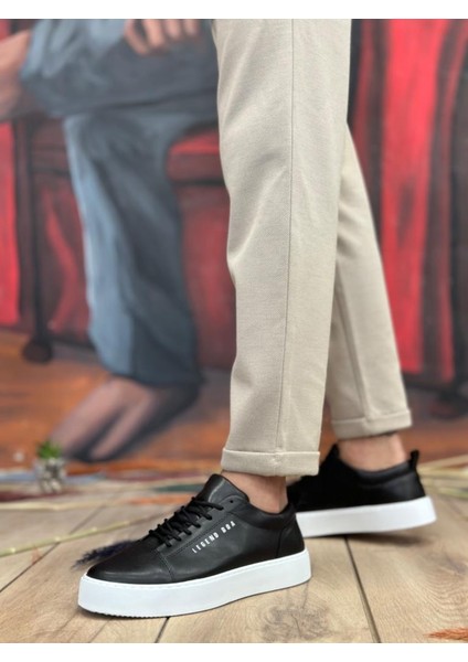 Bpm Ba104 Boa Yüksek Siyah Cilt Bağcıklı Erkek Ayakkabı fiyatları