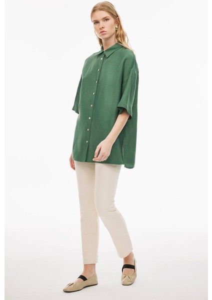 Happy Gömlek 0687 Koyu Yeşil fiyatları