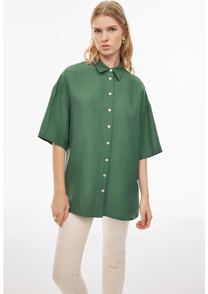 Happy Gömlek 0687 Koyu Yeşil modelleri