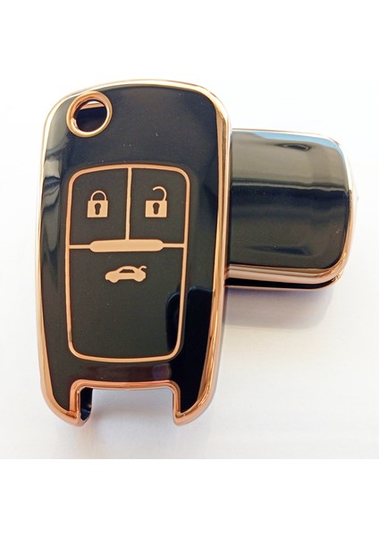 Opel Astra J Insignia Uyumlu Nano Anahtar Kılıfı Kumanda Kılıfı Oto Anahtarlık Siyah