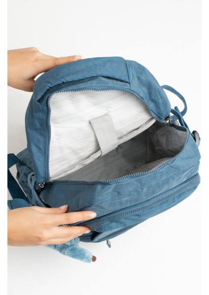 Fcstore Krinkıl Kumaş Suya Dayanıklı Büyük Boy Turkuaz Mavi Klinkır Sırt Çantası Laptop Günlük Okul Çanta fiyatları