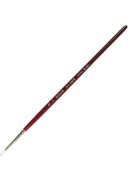 Sentetik Sulu Boya Beyaz Kıl Yuvarlak Fırça Seri 1092R No 0