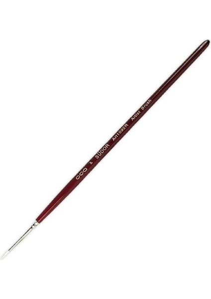 Sentetik Sulu Boya Beyaz Kıl Yuvarlak Fırça Seri 1092R No 3 0