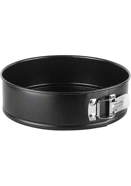 Kelepçeli Siyah Yuvarlak Kek Kalıbı 24CM