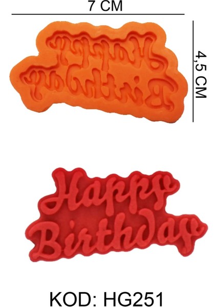 Harf-Rakam Figürlü Gıda Silikon Kalıbı