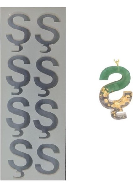 Epoksi Reçine Seri Üretim Ş Harf Kalıbı 8 Li