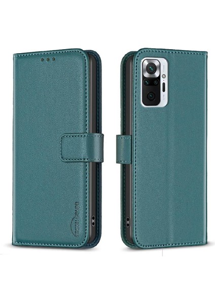Xiaomi Redmi Not 10 Için Flip Case Pro Max Deri Kılıf Cüzdan Çoklu Kart (Yurt Dışından)
