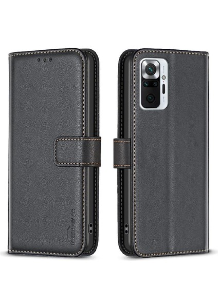 Xiaomi Redmi Not 10 Için Flip Case Pro Max Deri Kılıf Cüzdan Çoklu Kart (Yurt Dışından)