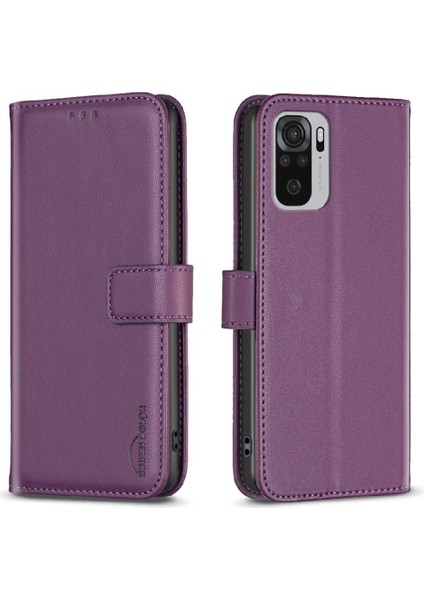 Xiaomi Redmi Not 10 Için Flip Case 4g Cüzdan Iş Çoklu Kart Yuvası Kılıf (Yurt Dışından)