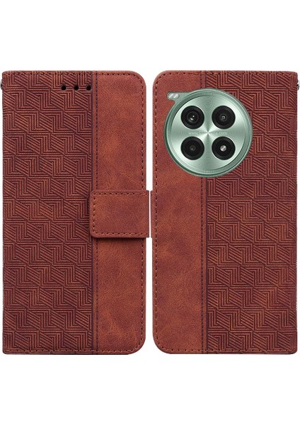 Oneplus Ace 3 Pro Flip Için Flip Case Folio Premium Pu Deri Cüzdan Kapak (Yurt Dışından)