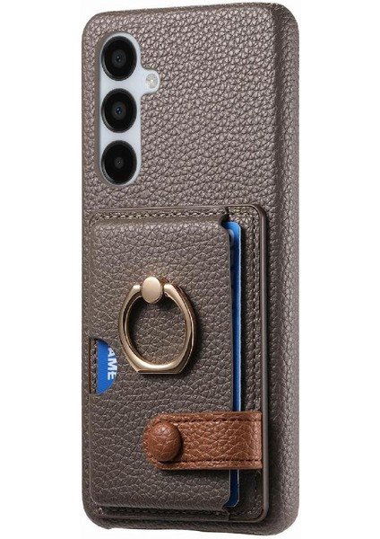 Samsung Galaxy A15 Kart Yuvaları Halka Standı Premium Dokulu Deri (Yurt Dışından) fırsatları