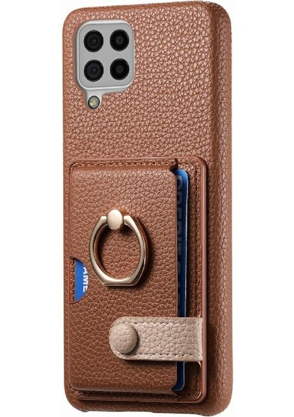 Samsung Galaxy A22 4g Kart Yuvaları Premium Dokulu Deri Yüzük (Yurt Dışından) indirimleri