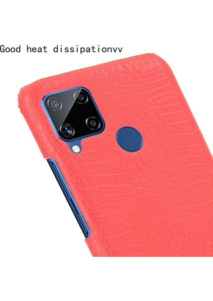 Realme C15 Anti Scratch Klasik Timsah Moda Için Şık Klasik Durumda (Yurt Dışından) modelleri