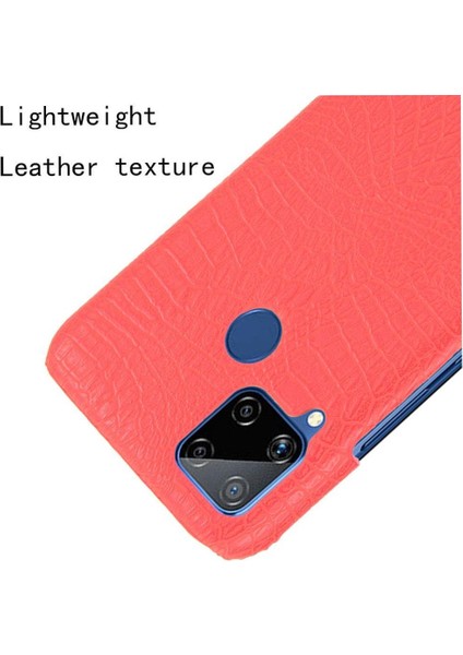 Realme C15 Anti Scratch Klasik Timsah Moda Için Şık Klasik Durumda (Yurt Dışından) indirimleri