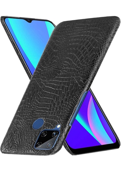 Realme C15 Anti Scratch Klasik Timsah Moda Için Şık Klasik Durumda (Yurt Dışından) modelleri