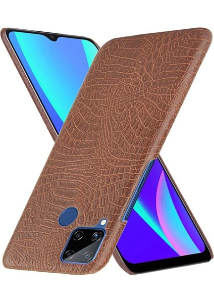 Realme C15 Anti Scratch Klasik Timsah Moda Için Şık Klasik Durumda (Yurt Dışından) indirimleri