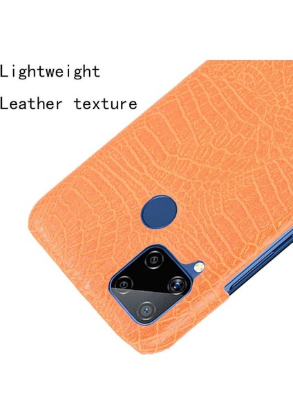 Realme C15 Anti Scratch Klasik Timsah Moda Için Şık Klasik Durumda (Yurt Dışından) indirimleri