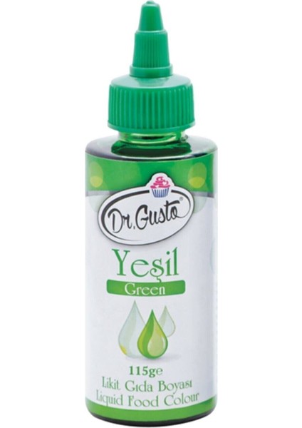115 gr Yeşil Su Bazlı Likit Sıvı Gıda Boyası