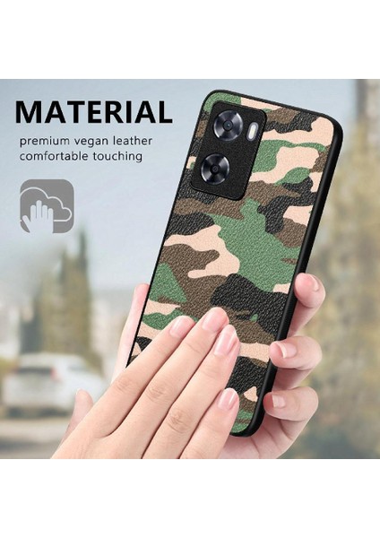 Oppo A57 4g Hafif Anti Damla Camo Tasarım Kablosuz Şarj Için Kılıf (Yurt Dışından)