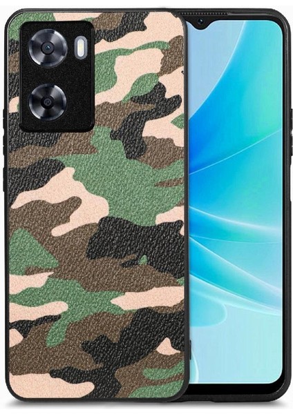 Oppo A57 4g Hafif Anti Damla Camo Tasarım Kablosuz Şarj Için Kılıf (Yurt Dışından)