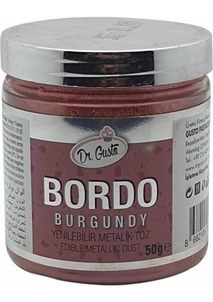 Yenilebilir Metalik Toz Gıda Boyası 50 gr