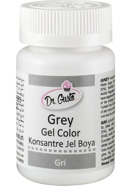 Gri Gıda Boyası Jel 100 gr fiyatları