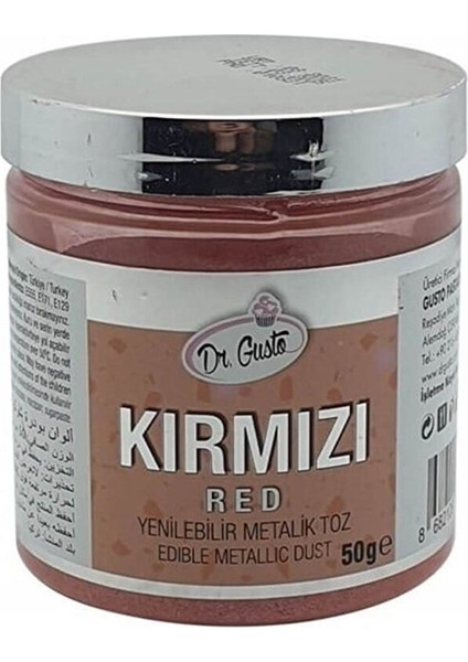 Yenilebilir Metalik Toz Gıda Boyası 50 gr