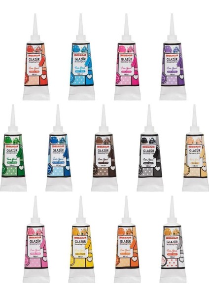 Süsleme Glazürü Beyaz Renk 100 gr fiyatları