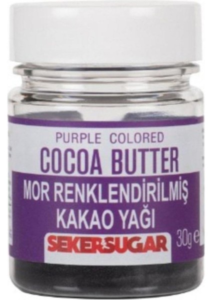 Mor Yenilebilir Renklendirilmiş Kakao Yağı 30 gr