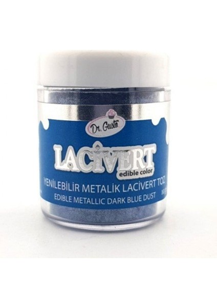 Yenilebilir Lacivert Metalik Toz Sim Boya 10 gr