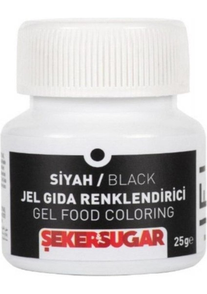 Yenilebilir Jel Gıda Renklendiricisi 25 gr Siyah modelleri