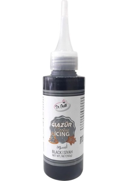 Glazür Cookie Icıng 150 gr Siyah