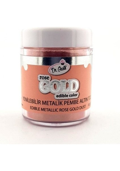 Yenilebilir Rose Metalik Toz Sim Boya 10 gr
