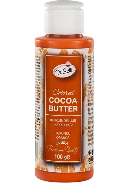 Renklendirilmiş Kakao Yağı Turuncu 100 gr