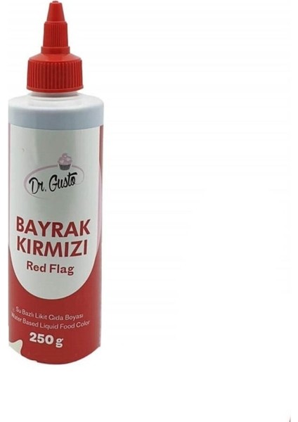 Dr. Gusto  Su Bazlı Gıda Boyası - Bayrak Kırmızı