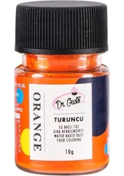 Su Bazlı Turuncu Toz Gıda Boyası 10 gr