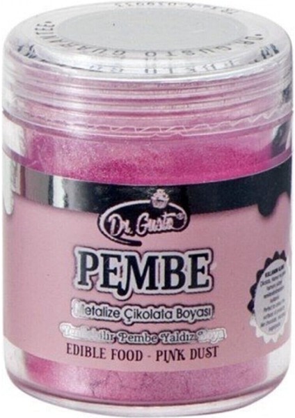Yenilebilir Pembe Metalik Toz Sim Boya 10 gr